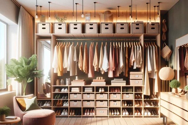Vestidor en fresno blanco — Chamberí, Madrid