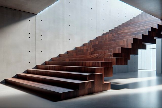 Escalera de nogal americano — Centro, Madrid